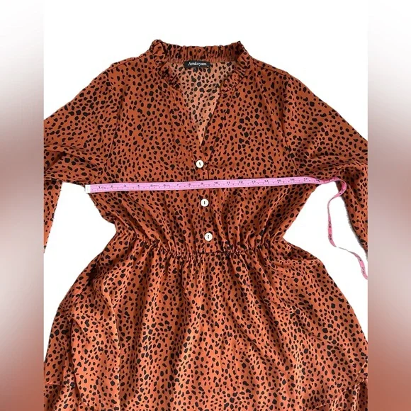 Gorgeous tiered animal print dress - Picture 4 of 9